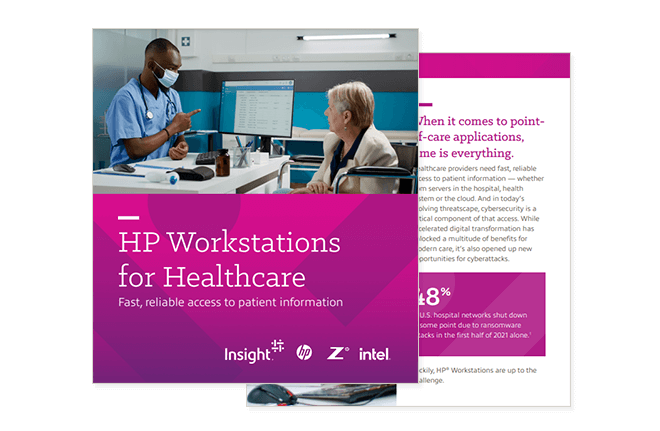 Explore the benefits of HP Workstations for your healthcare environment Thumbnail of asset available for download through completing form