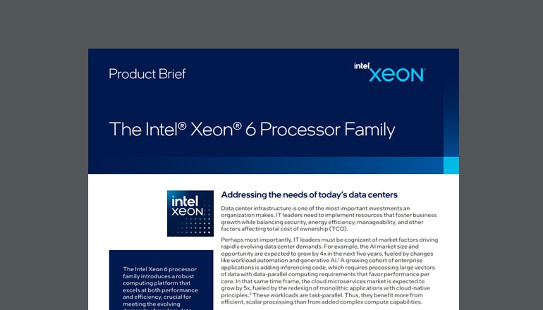 The Intel Xeon 6 Processor Family Thumbnail of asset available to download below