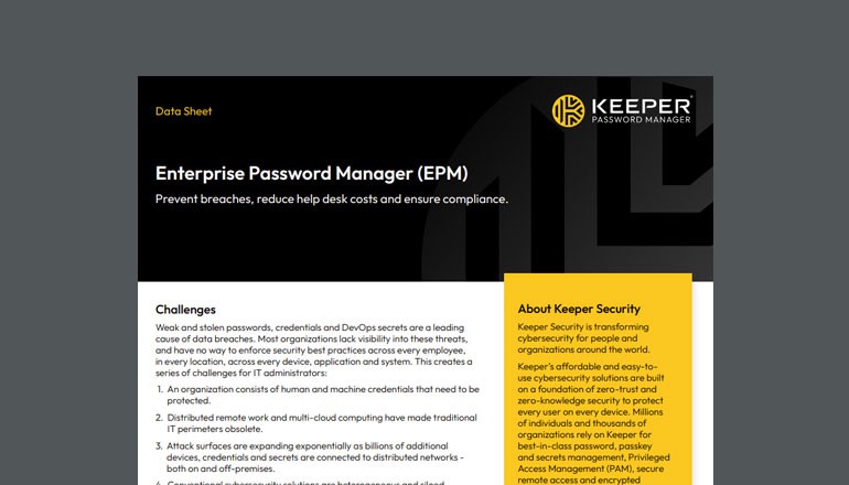 Enterprise Password Manager (EPM) Enterprise Password Manager (EPM) thumbnail