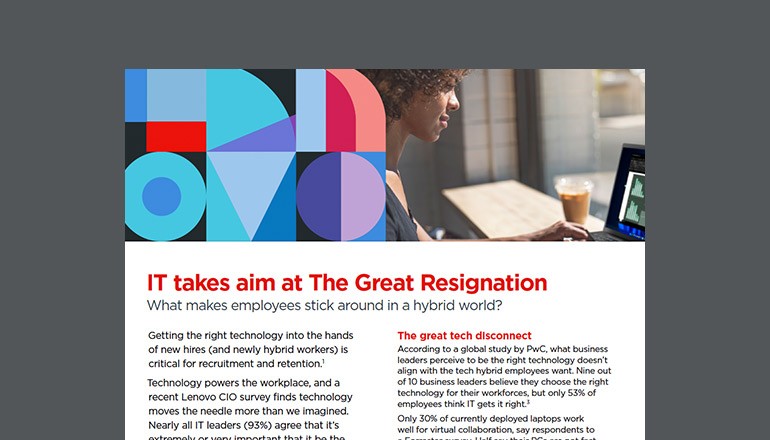 IT Takes Aim at the “Great Resignation” Thumbnail of asset available to download below