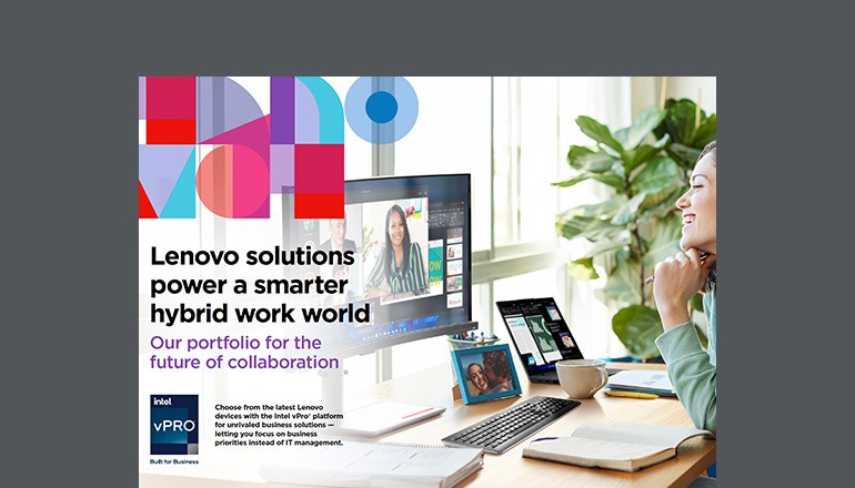 Lenovo Solutions Power a Smarter Hybrid Work World Thumbnail of asset available to download below