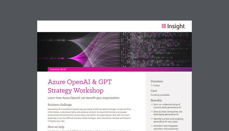 Azure OpenAI & GPT Strategy Workshop Thumbnail of asset available to download below