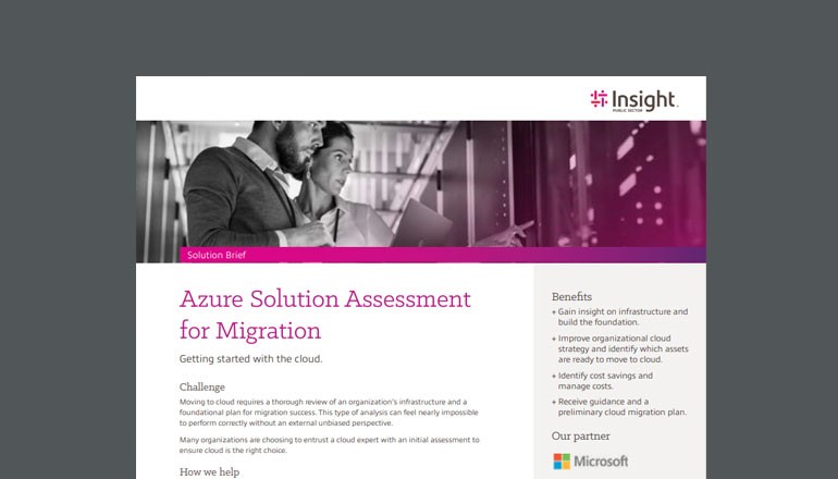 Azure Solution Assessment for Migration Thumbnail of asset available to download below