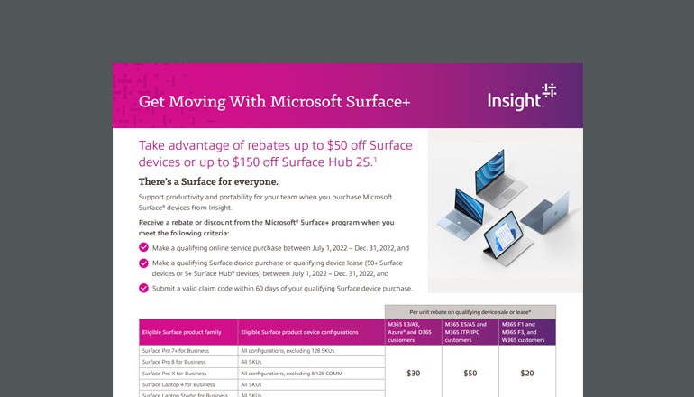 Get Moving With Microsoft Surface Thumbnail of asset available to download below