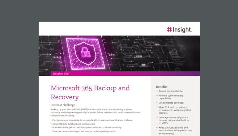 Microsoft 365 Backup and Recovery Thumbnail of asset available to download below