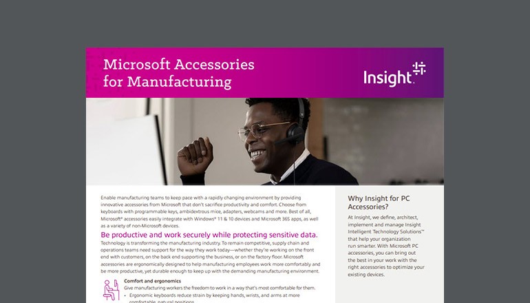 Microsoft Accessories for Manufacturing Thumbnail of datasheet available to download below