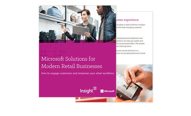 Microsoft Solutions for Modern Retail Businesses Thumbnail of asset available by registering to download