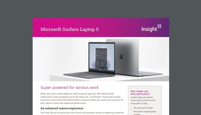 Microsoft Surface Laptop 5 thumbnail Thumbnail of asset available to download below