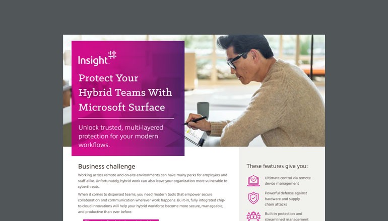 Protect Your Hybrid Teams With Microsoft Surface Thumbnail of asset available to download below