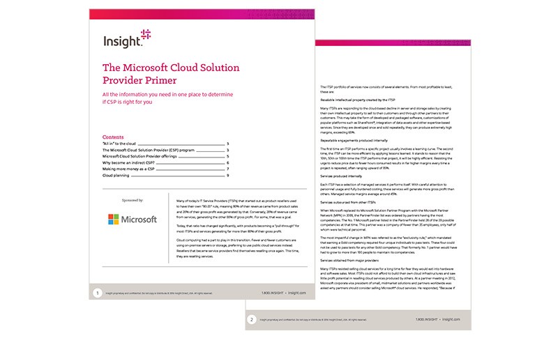 The Microsoft Cloud Solution Provider Primer Thumbnail of asset available by registering to download