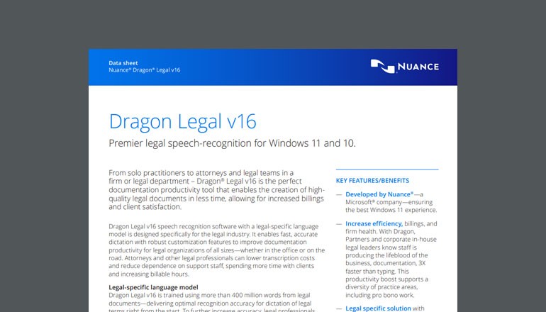 Dragon Legal v16 Thumbnail of asset available to download below