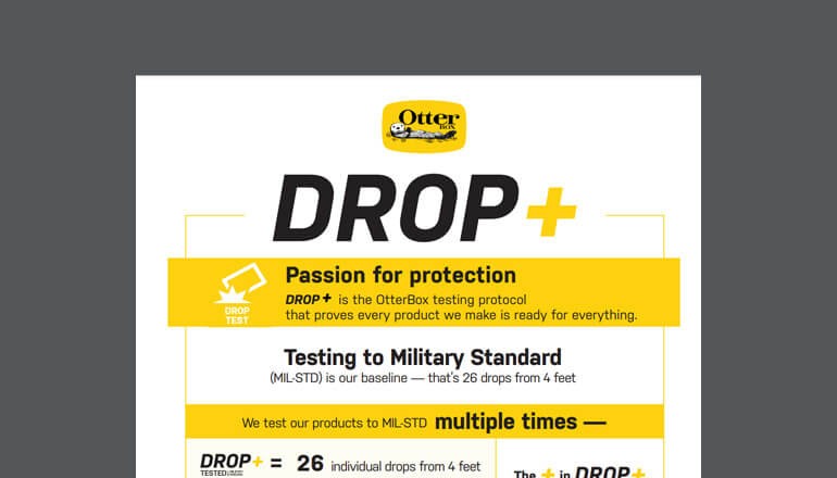 OtterBox Drop+ Thumbnail of pdf available to download below