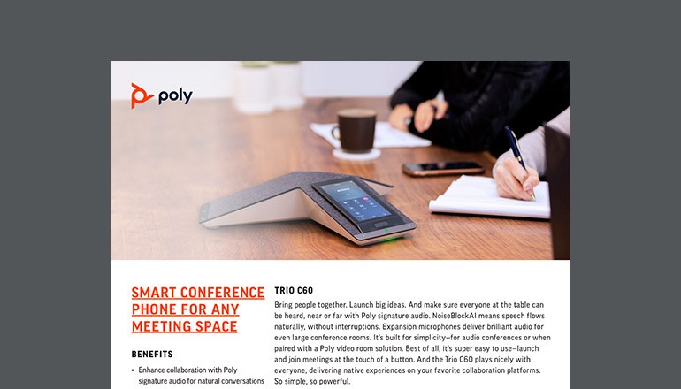 Smart Conference Phone for Any Meeting Space Thumbnail of datasheet available to download below