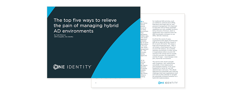 Top 5 Ways to Relieve the Pain of Hybrid AD Thumbnail of asset available by registering to download