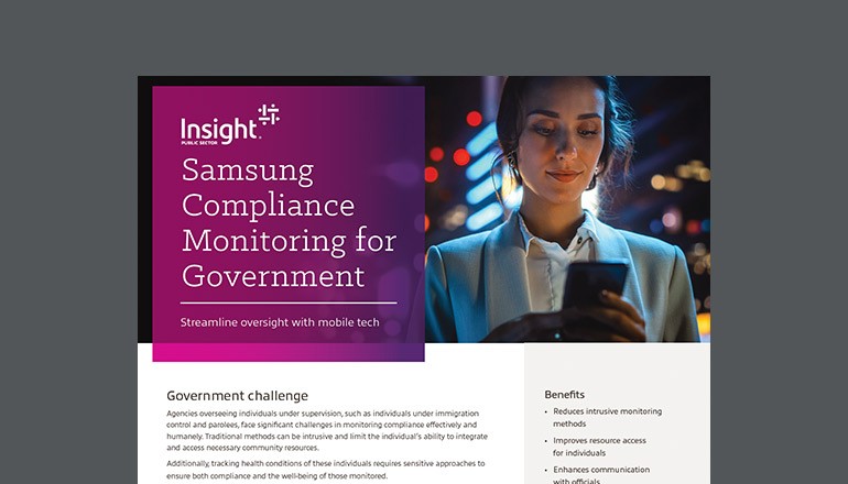 Samsung Compliance Monitoring Solution for Government Thumbnail of datasheet available to download below