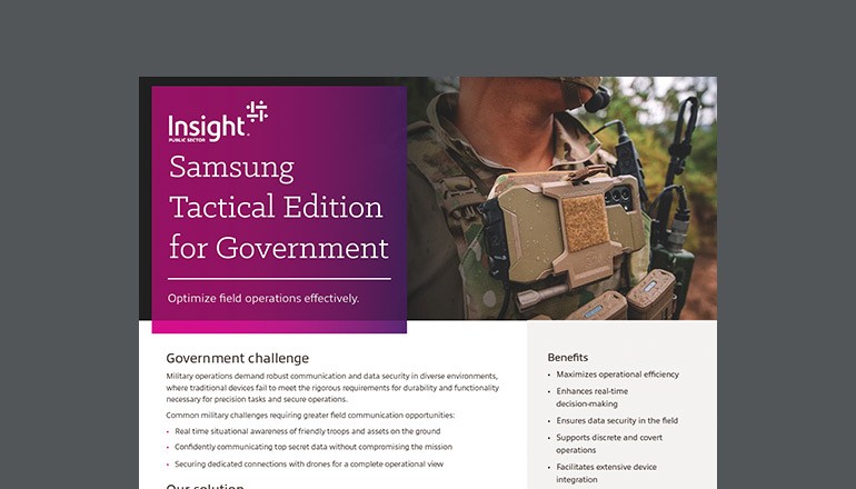 Samsung Tactical Edition Smartphone for Military Thumbnail of datasheet available to download below