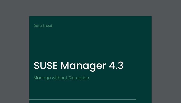 SUSE Manager 4.3 SUSE Manager 4.3 thumbnail