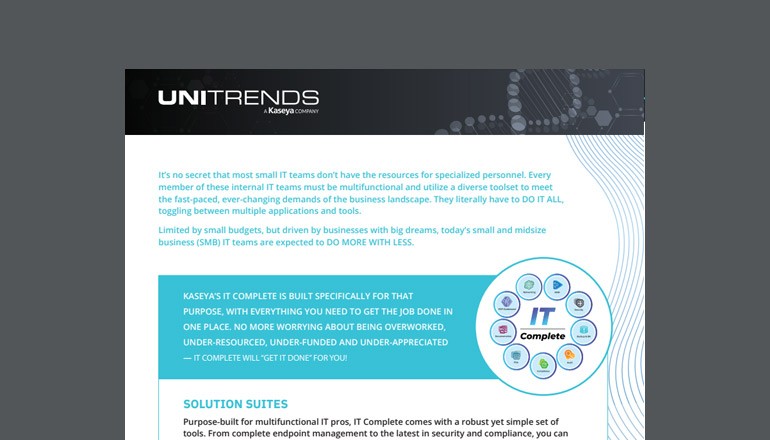 Unitrends IT Complete Suite Thumbnail of asset available to download below