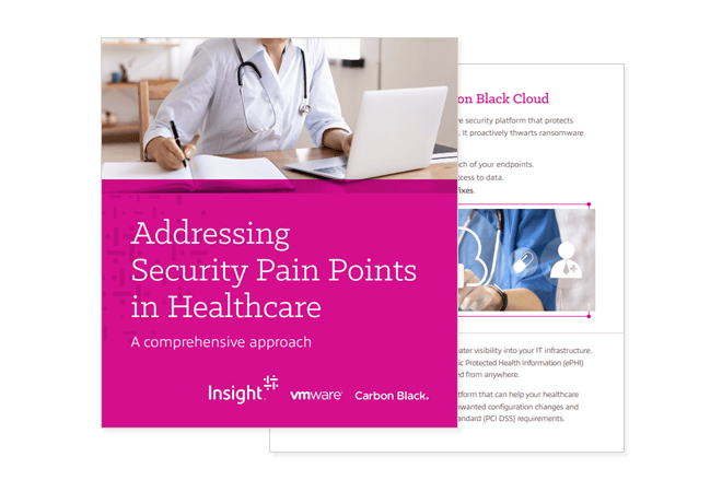 Learn how VMware Carbon Black identifies risks, prevents malware, and detects and responds to threats. Cover of ebook available to access by filling out the form on page.