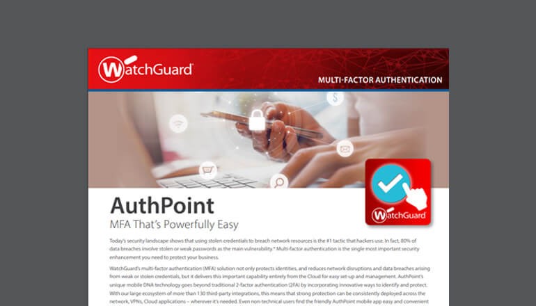 AuthPoint Brochure Watchguard AuthPoint thumbnail