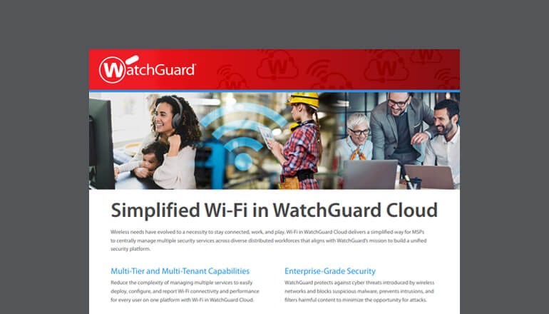 Simplified Wi-Fi in WatchGuard Thumbnail of brochure available to download below