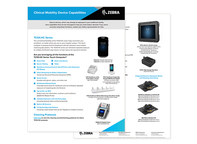 Zebra Clinical Mobility Device Capabilities ebook Thumbnail of asset available by registering to download