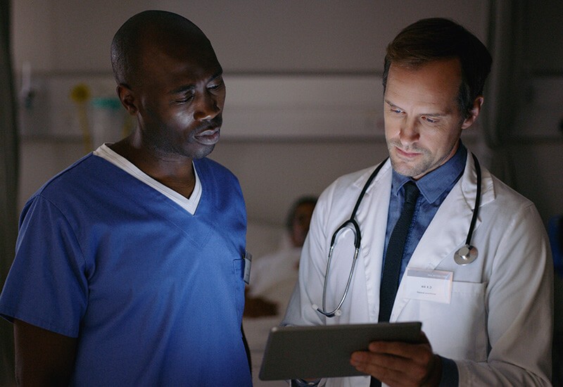 Leverage all your mobile devices’ capabilities to ensure the most out of your technology investment Medical staff review patient data