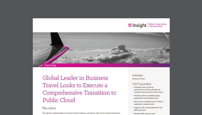 Business Travel Firm Executes Successful Cloud Adoption Business Travel Firm Executes Successful Cloud Adoption cover