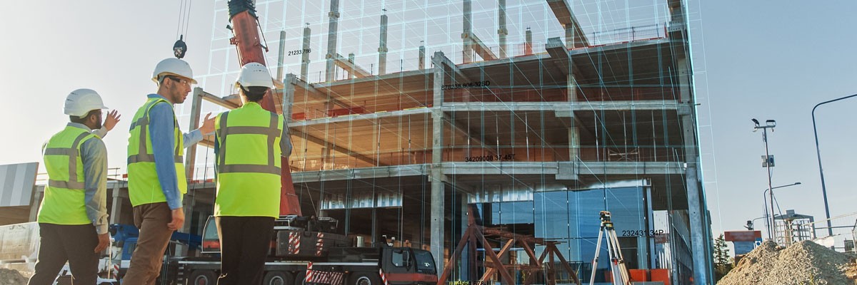 Construction Technology Company Moves Major Application Infrastructure to a Managed Services Model View of construction workers on site