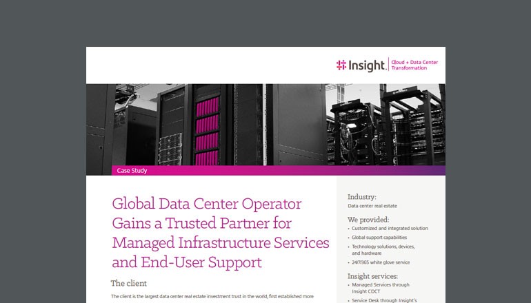 Data Center Operator Adopts Managed Infrastructure Services Data Center Operator Adopts Managed Infrastructure Services cover