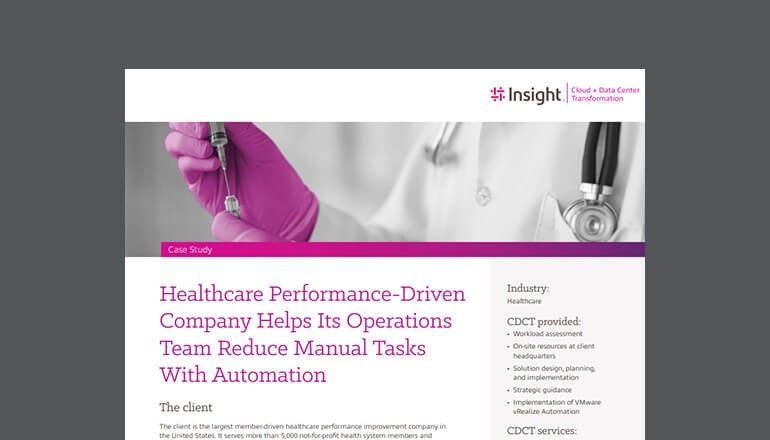 Healthcare Performance-Driven Company Helps its Operations Team Reduce Manual Tasks With Automation Thumbnail of case study available to download below