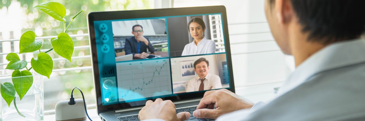 Helping Employees Build Their Home Offices in Quarantine User remote virtual meeting