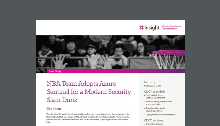 NBA Team Boosts Security With Azure Sentinel NBA Team Boosts Security With Azure Sentinel cover