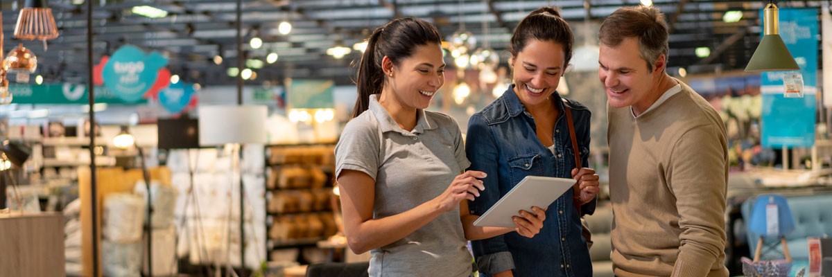 Room & Board Home Furnishings Family at Room & Board home furniture store