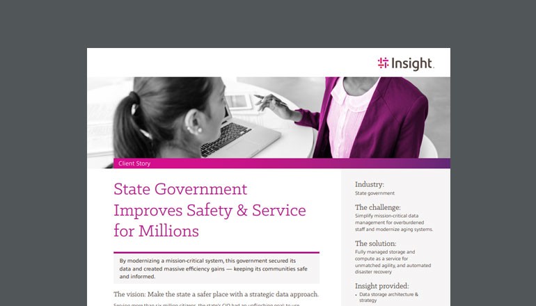 State Government Improves Safety and Service for Millions Thumbnail of case study available to download below