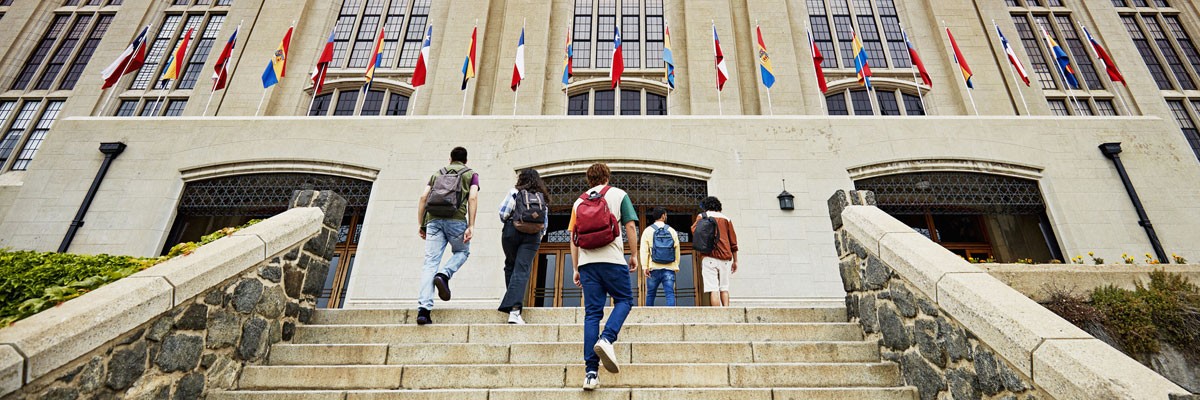 University Reduces Risk and Gains Flexibility With Tape-to-Cloud Backup Infrastructure Modernization University students walking up the stairs to campus