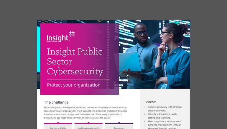 Insight Public Sector Cybersecurity Services Thumbnail of asset available to download below