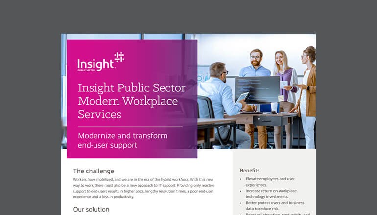 Insight Public Sector Modern Workplace Services Thumbnail of asset available to download below