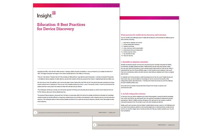 8 Best Practices for Education Device Discovery Whitepaper Whitepaper available to download