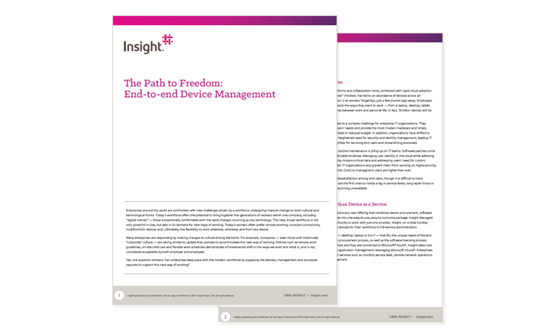 End-to-end Device Management whitepaper End-to-end Device Management whitepaper cover