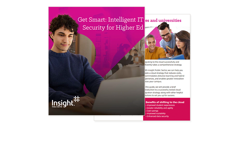 Get Smart: Intelligent IT Security for Higher Ed Cover of ebook available to access by filling out the form on page.