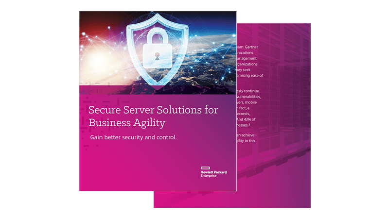 Secure Server Solutions for Business Agility Secure Server Solutions for Business Agility cover