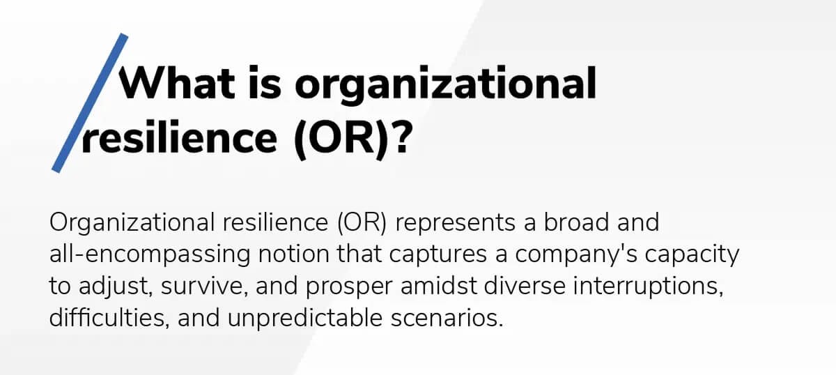 What is BCDR, BC/DR, Business Continuity and Disaster Recovery? What is organizational resilience chart