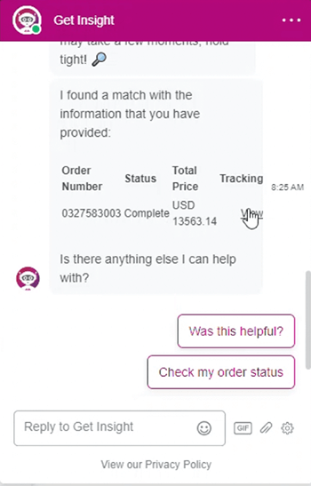 Viewing Your Order Status on the Website