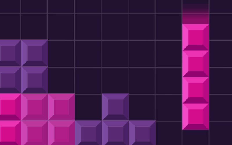 Adoption of as-a-service solutions has increased 50% or more Tetris concept of two blocks forming a rectngle