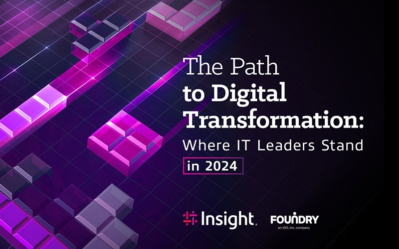 Cover to The Path to Digital Transformation: Where IT Leaders Stand in 2024 available to download