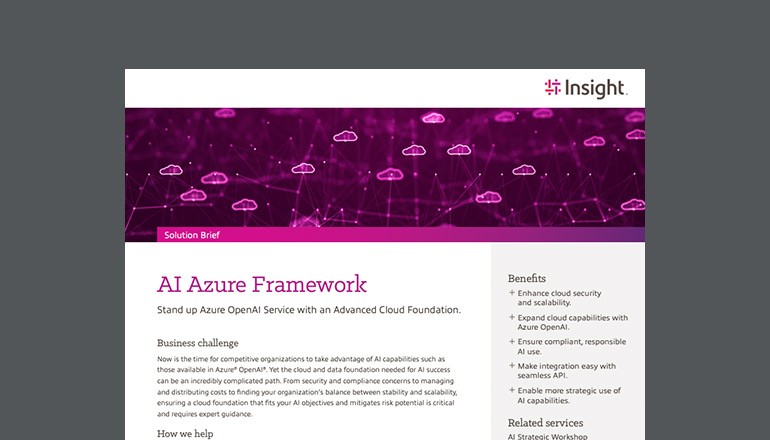 AI Azure Framework Thumbnail of asset available to download below