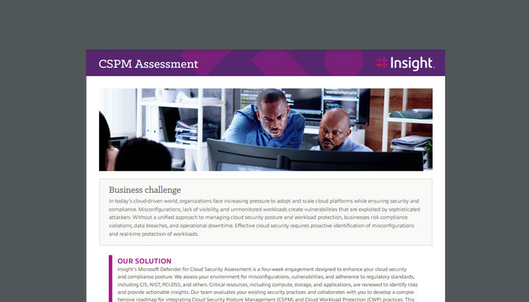 Cloud Security Posture Management Assessment Thumbnail of asset available to download below