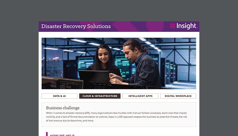 Disaster Recovery Solutions Thumbnail of asset available to download below