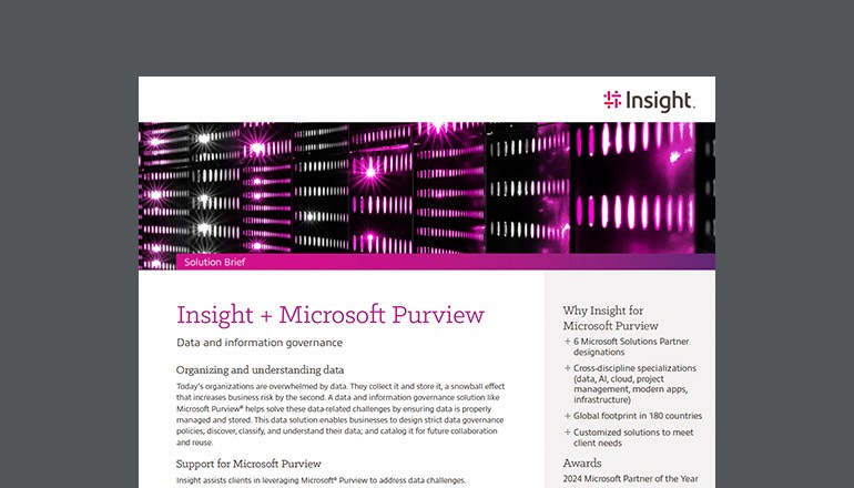 Insight + Microsoft Purview Thumbnail of asset available to download below